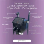 CURZEN LÁSER 2 EN 1 -DEPILACIÓN LÁSER - TRIPLE ONDA.