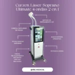 CURZEN LÁSER SOPRANO ULTIMATE 4 ONDAS 2 EN 1